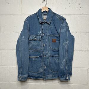 Carhartt WIP Denim Stamp Print Jacket “Blue” 1033743